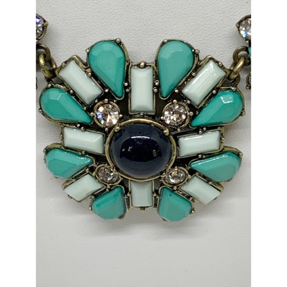 J. Crew Green & Navy Blue Necklace - Picture 2 of 3